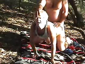 Старая блондинка любит раком